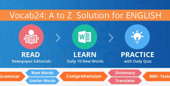 Vocab24: Hindu App & Editorial (PREMIUM) 25.1.15 Apk for Android 1 1 vocab app cover