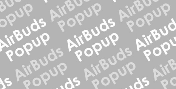 AirBuds Popup airpod battery app