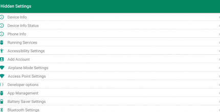 Android Hidden Settings Cover