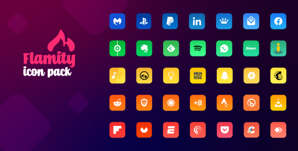 Flamity Square Gradient Icon Pack Cover