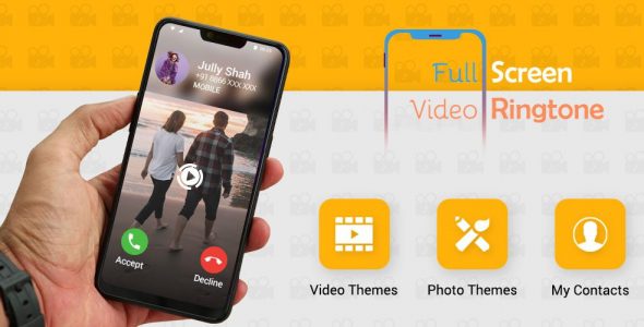 Full Screen Video Ringtone Color Phone Flash