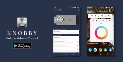 Knobby volume control Unique volume widget app