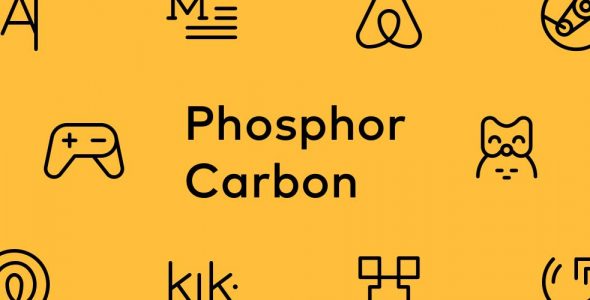 Phosphor Carbon Icon Pack