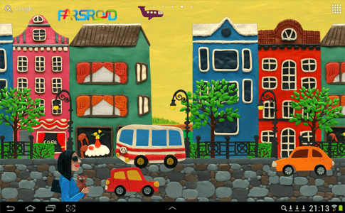 Plasticine town Live wallpaper