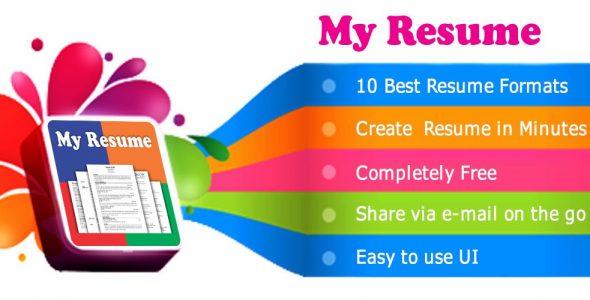 Resume Builder App Free CV Maker with PDF Format