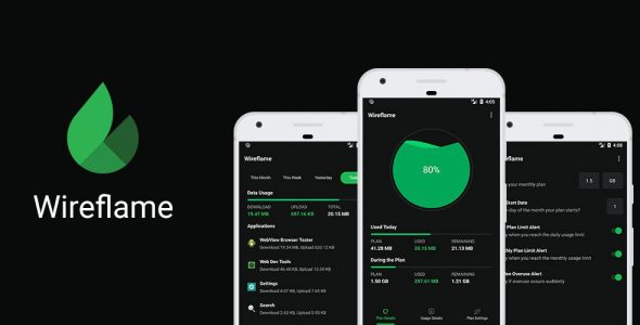 Wireflame Data Usage Monitor Data Manager Premium