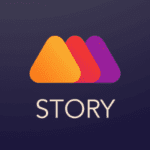 Mouve animated video maker for Insta Snap Logo