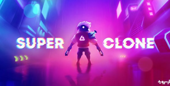 Super Clone cyberpunk roguelike action Cover