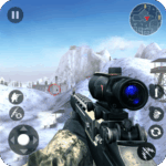 Winter Mountain Sniper Modern Shooter Combat Logo