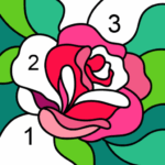 happy color color by number