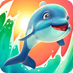 Dolphy Dash Adventure in Water World Logo