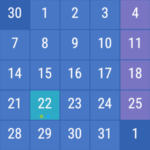 calendar widget month agenda