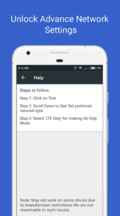 4G LTE Only Mode 2.7.4 Apk + Mod for Android 4