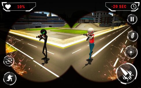 American Monster vs Stickman Sniper Modern Combat   1.1.2 Apk + Mod for Android 1