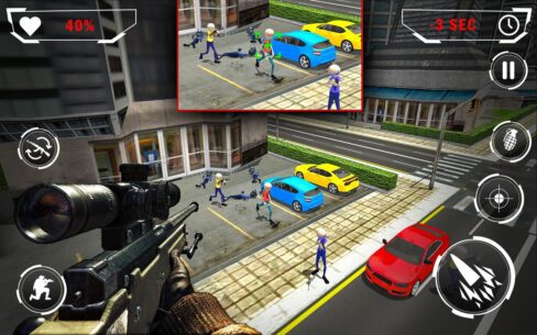 American Monster vs Stickman Sniper Modern Combat   1.1.2 Apk + Mod for Android 3