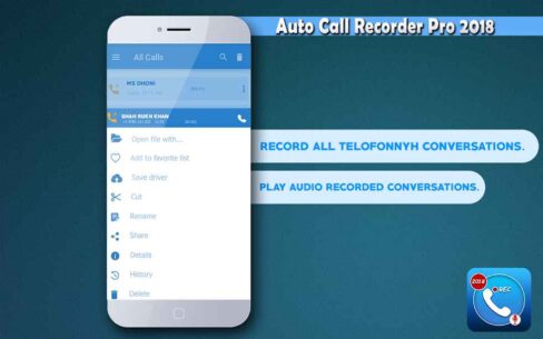 Auto Call Recorder Pro 2018 1.0 Apk for Android 3