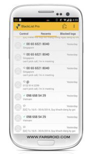 BlackList Pro  5.0 Apk for Android 2