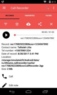 lithiumS Call Recorder Pro  0.85 Apk for Android 1