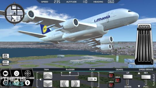 Flight Simulator FlyWings 2017 HD  6.1.0 Apk + Mod + Data for Android 2