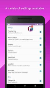 Float Browser 2.2.1 Apk for Android 9