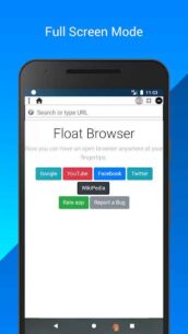 Float Browser 2.2.1 Apk for Android 3