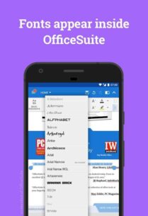 Font Pack for OfficeSuite  1.2 Apk for Android 3