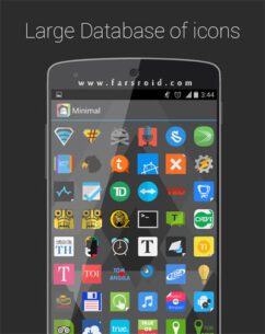 Minimal APEX NOVA KITKAT THEME  1.0.1 Apk for Android 2