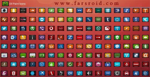 OIL PAINT ICONS APEX/NOVA/ADW  2.6.0 Apk for Android 2