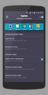 TUFFS Notification Shortcuts FULL  4.1 Apk for Android 3