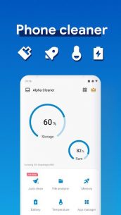 Alpha Cleaner – cleanup junks (PRO) 1.5.2.2 Apk + Mod for Android 1