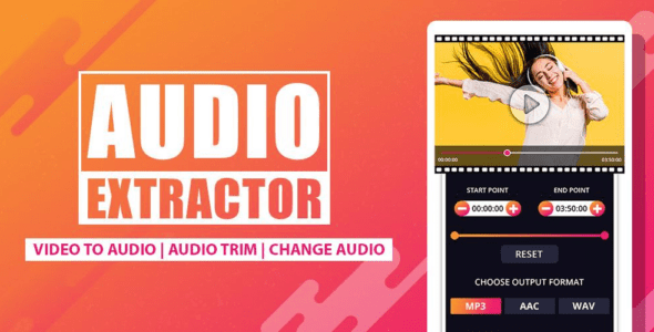 Audio Extractor: Video to MP3 (PRO) 1.3 Apk for Android 1 audio extractor cover