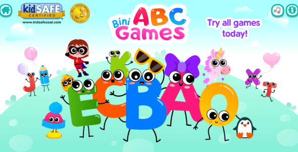 Bini ABC Games for Kids! 3.2.13.1 Apk for Android 1 baby abc cover