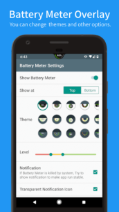 Battery Meter Overlay (PRO) 5.7.0 Apk for Android 2