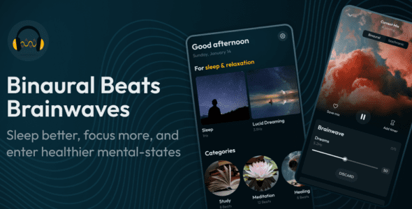 Binaural Beats Brainwaves (PREMIUM) 6.36 Apk for Android 1 binaural beats brainwaves cover