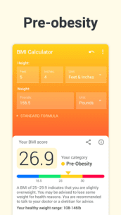 BMI Calculator Body Mass Index (PRO) 2.5.4 Apk for Android 3