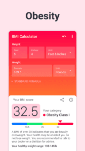 BMI Calculator Body Mass Index (PRO) 2.5.4 Apk for Android 4