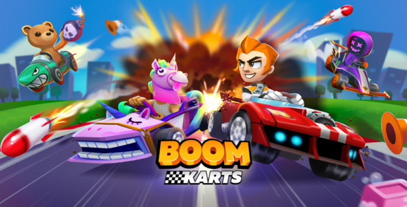 Boom Karts Multiplayer Racing 1.53.0 Apk + Mod for Android 1 boom karts cover