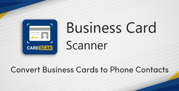 Business Card Scanner & Reader (PREMIUM) 4.5365 Apk for Android 1 business card scanner reader cover