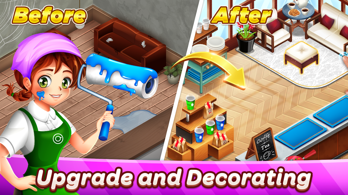 Cafe Panic: Cooking games 1.58.2a Apk + Mod for Android 4