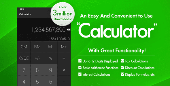 calculator floating widget cover