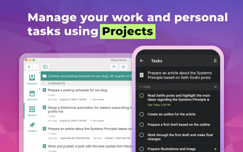 Chaos Control: GTD Organizer & Task List Manager (PREMIUM) 1.14.1 Apk for Android 2