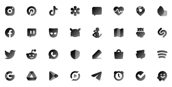 CHIC DARK Icon Pack 1.9 Apk for Android 1 chic dark icon pack cover