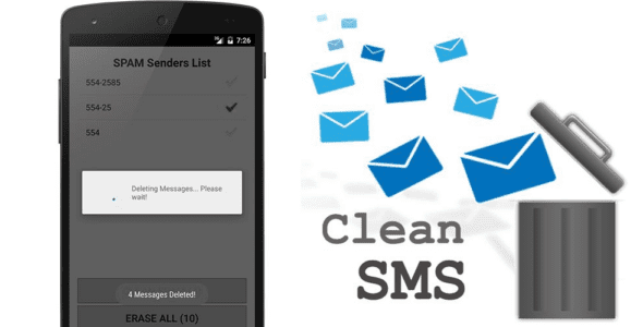 cleansms delete spam sms cover