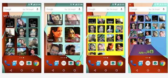 contact panel widget android cover