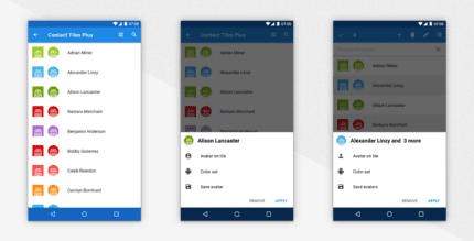 contact tiles plus android cover