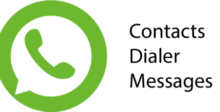 contacts dialer messages cover