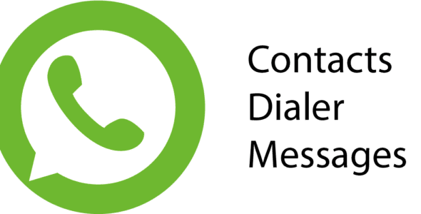 contacts dialer messages cover