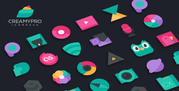 Creamy Icon pack (PRO) 4.1 Apk for Android 1 creamypro icon pack cover