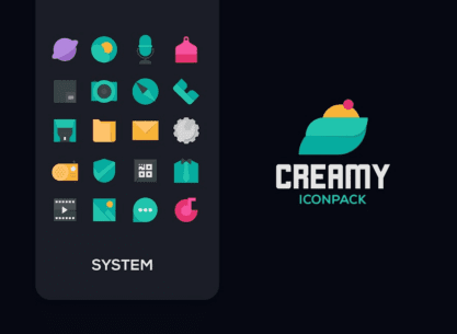 Creamy Icon pack (PRO) 4.1 Apk for Android 1