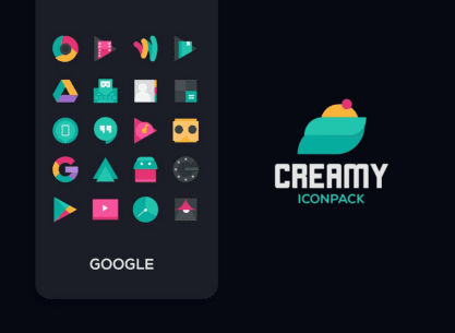 Creamy Icon pack (PRO) 4.1 Apk for Android 2